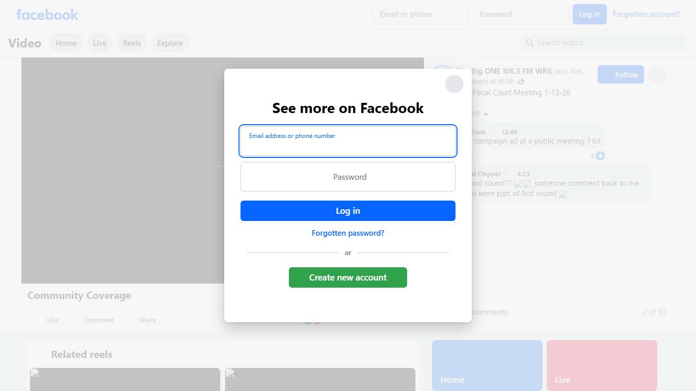 Bell County Fiscal Court Meeting 1-13-26 The Big ONE 106.3 FM WRIL Facebook